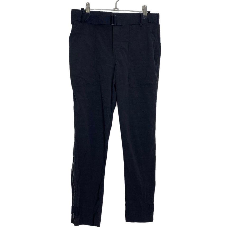 Athleta Trekkie Pant Black Hiking Zip Ankle Lightweight